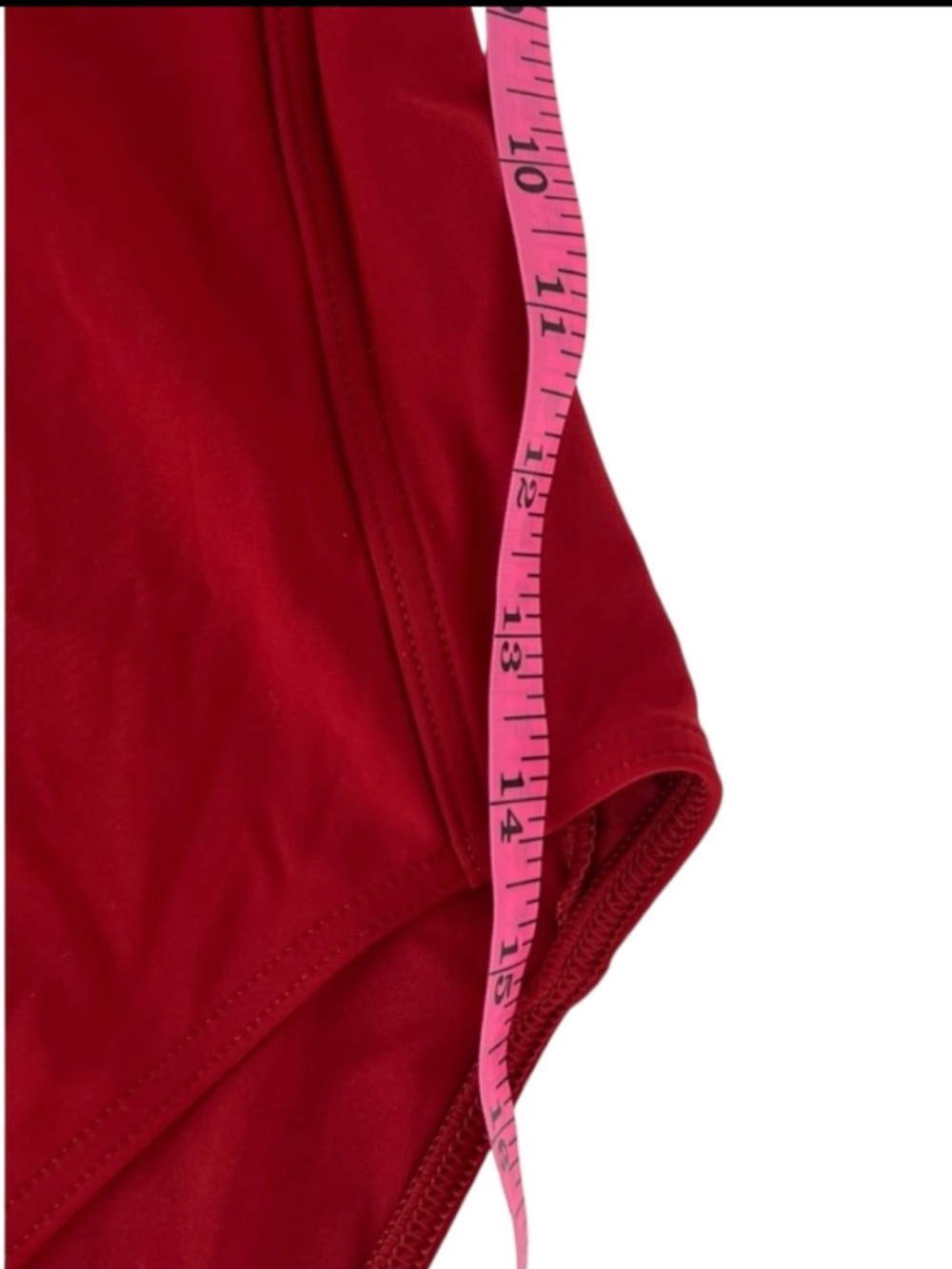 Calvin Klein Ruched Burgundy One-Piece Bathing Suit Size 14 - Picture 6 of 8